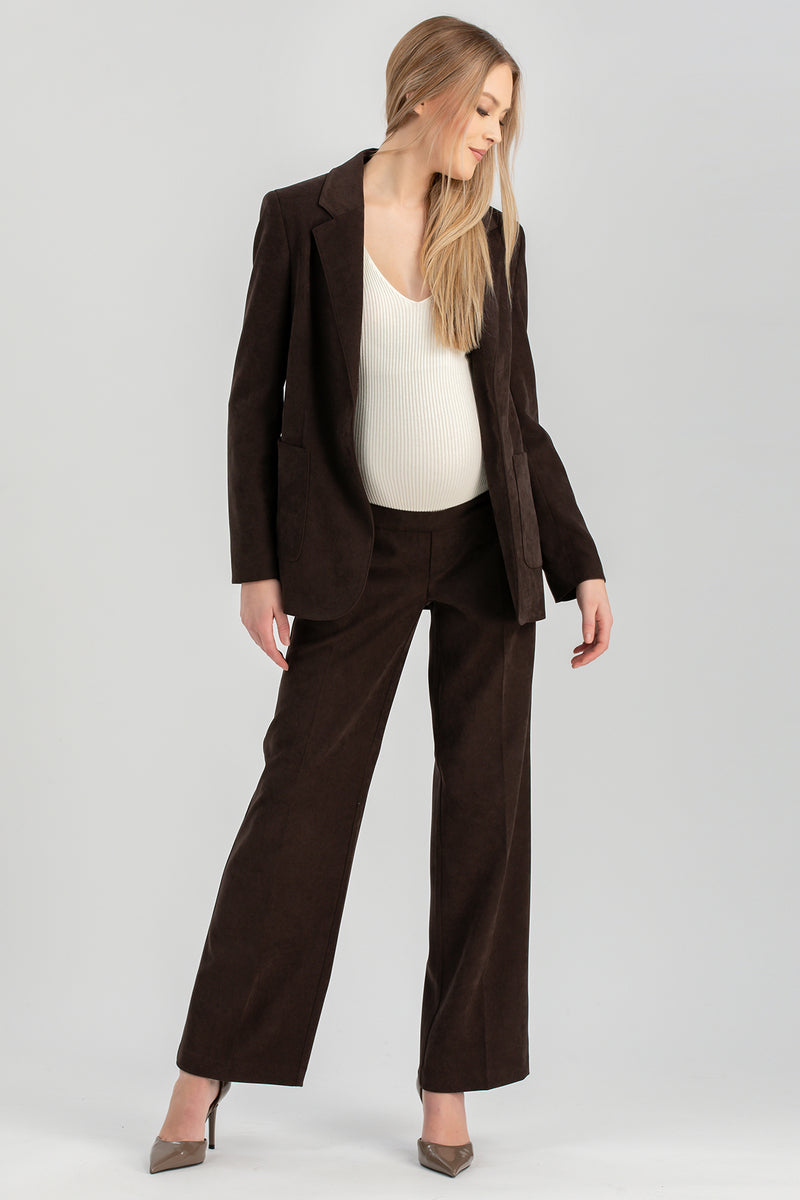 VITTORIA | Brown Corduroy Maternity Jacket