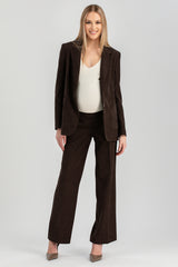VITTORIA | Brown Corduroy Maternity Jacket