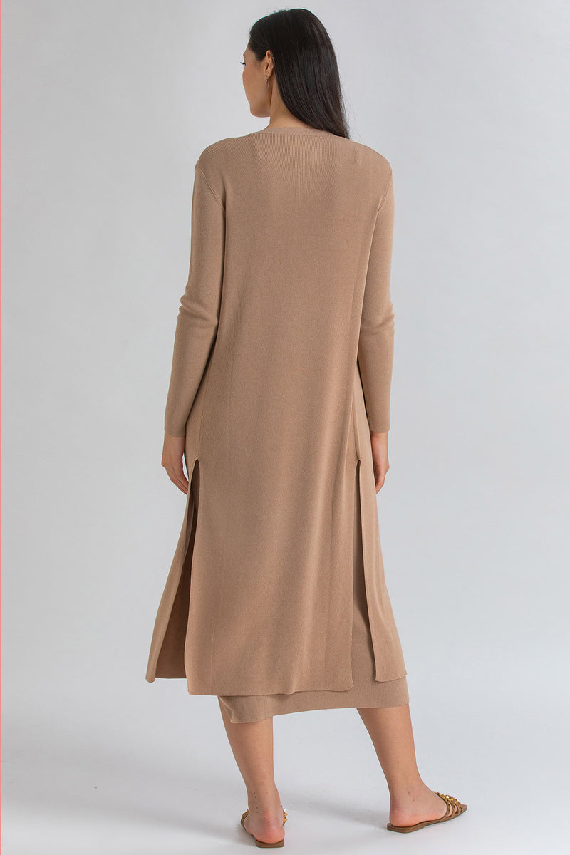 TULIP | Maxi Cardigan con Spacchi Laterali