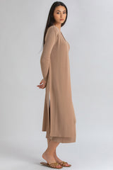 TULIP | Maxi Cardigan con Spacchi Laterali