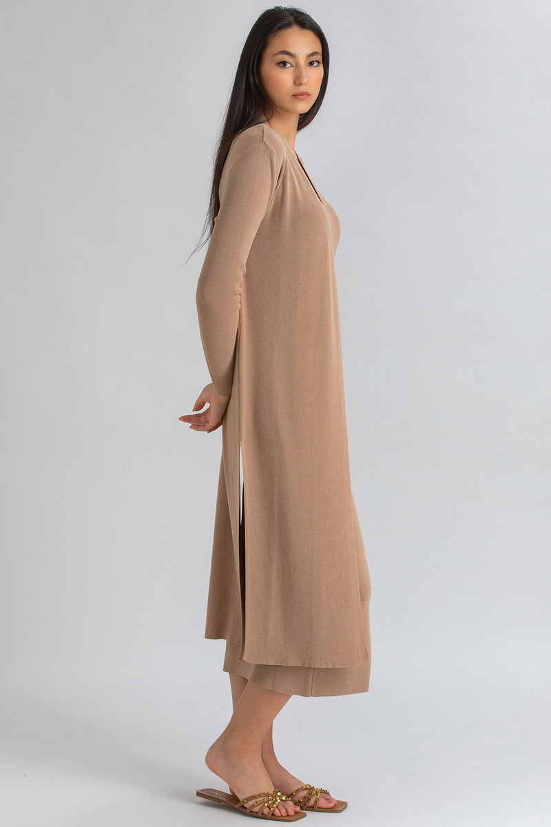 TULIP | Maxi Cardigan con Spacchi Laterali