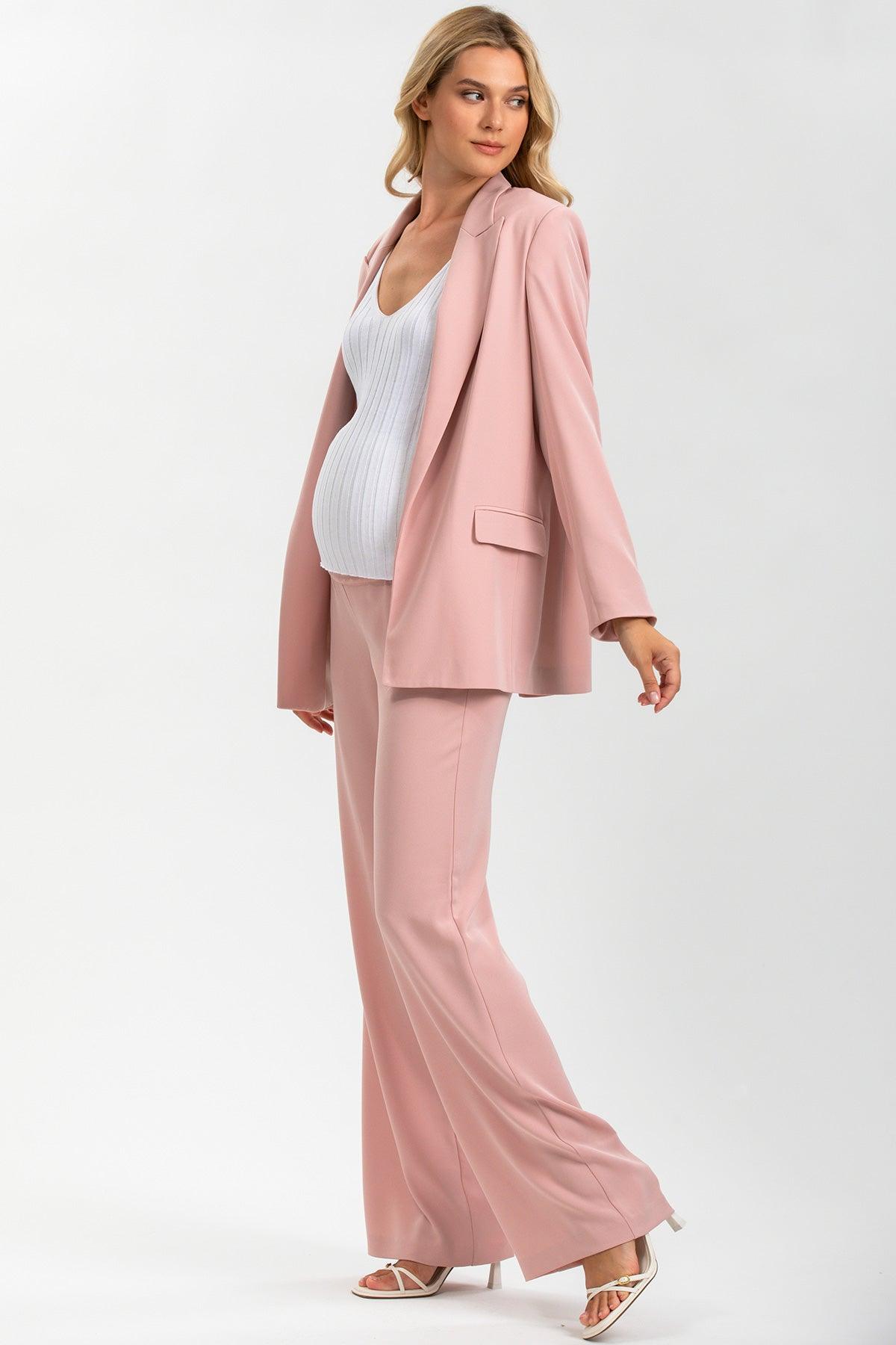 FREDDIE | Pantaloni Premaman Rosa a Gamba Dritta - Pietro Brunelli