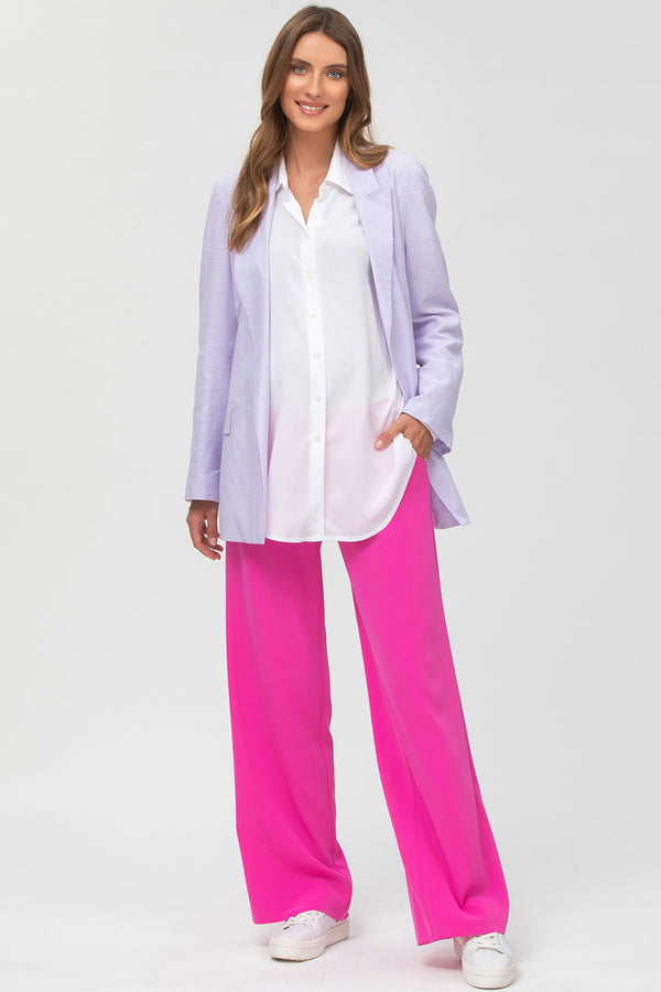 FREDDIE | Pink Straight Leg Maternity Pants