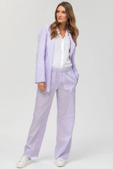 JANE| Linen Blazer in Lilac