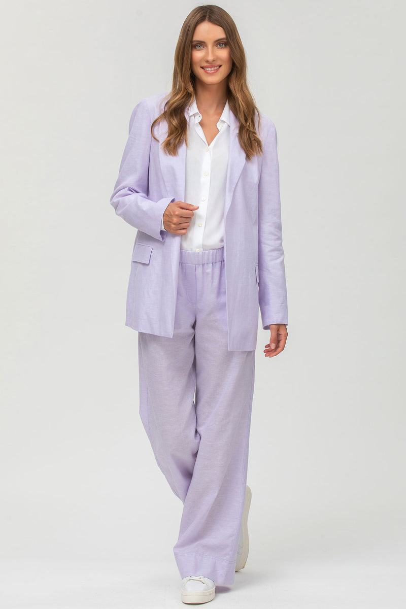 JANE | Linen Pants in Lilac