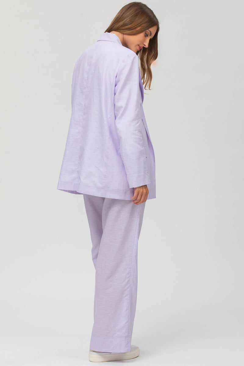 JANE| Linen Blazer in Lilac