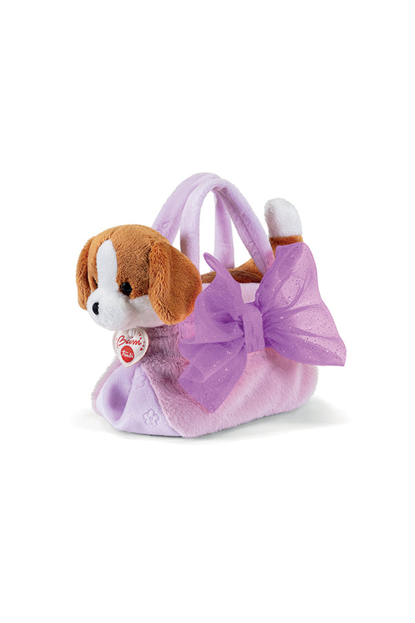 CANE IN BORSA | Peluche in Borsa con Fiocco