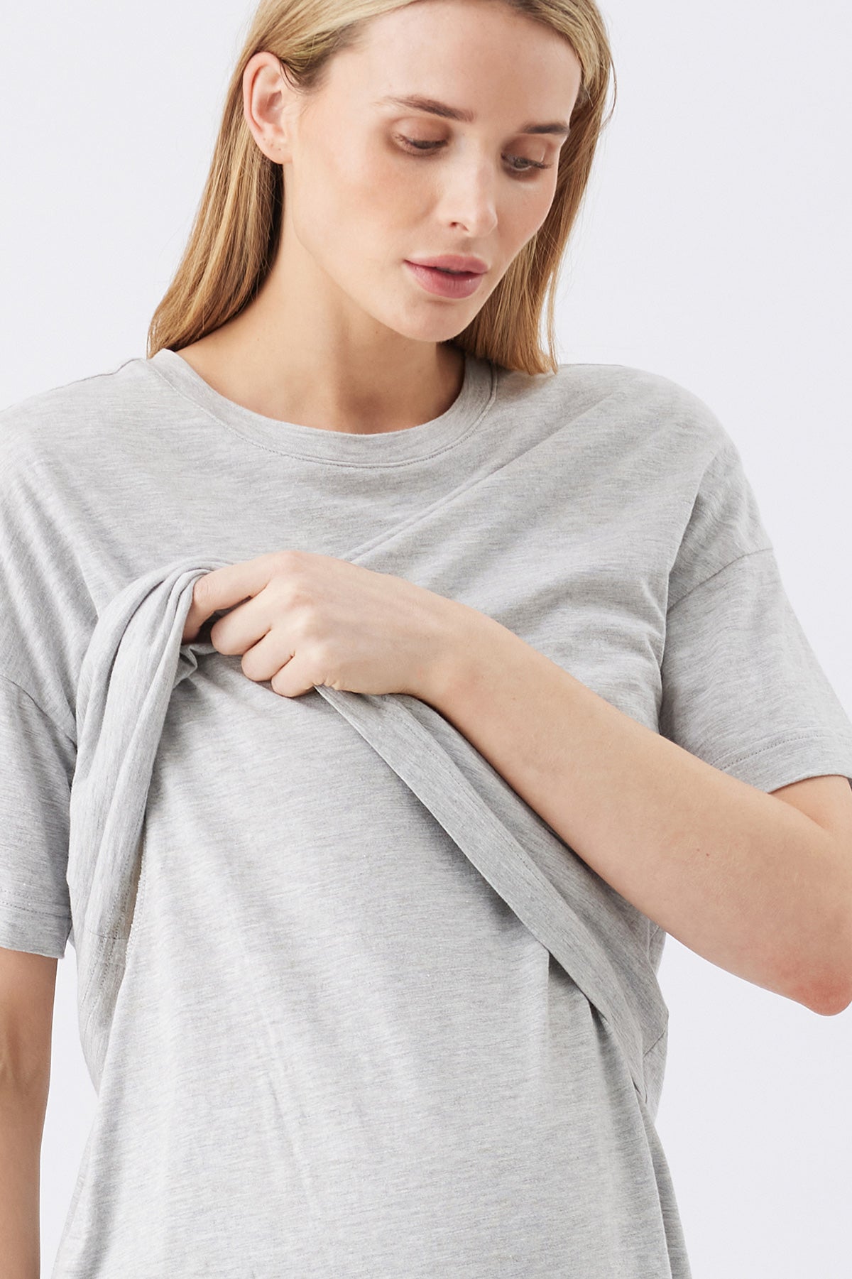 CLAUD | Maglia Premaman e Allattamento Grigia