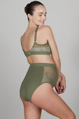 DAHLIA | Khaki Maternity High-Waisted Culotte Briefs