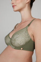 DAHLIA | Khaki Maternity and Nursing Bra