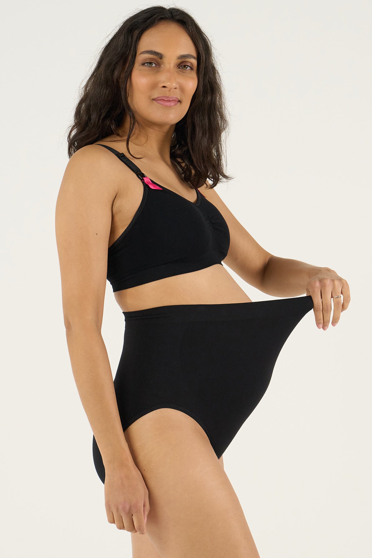CURVE | Culotte Premaman Nero a Vita Alta
