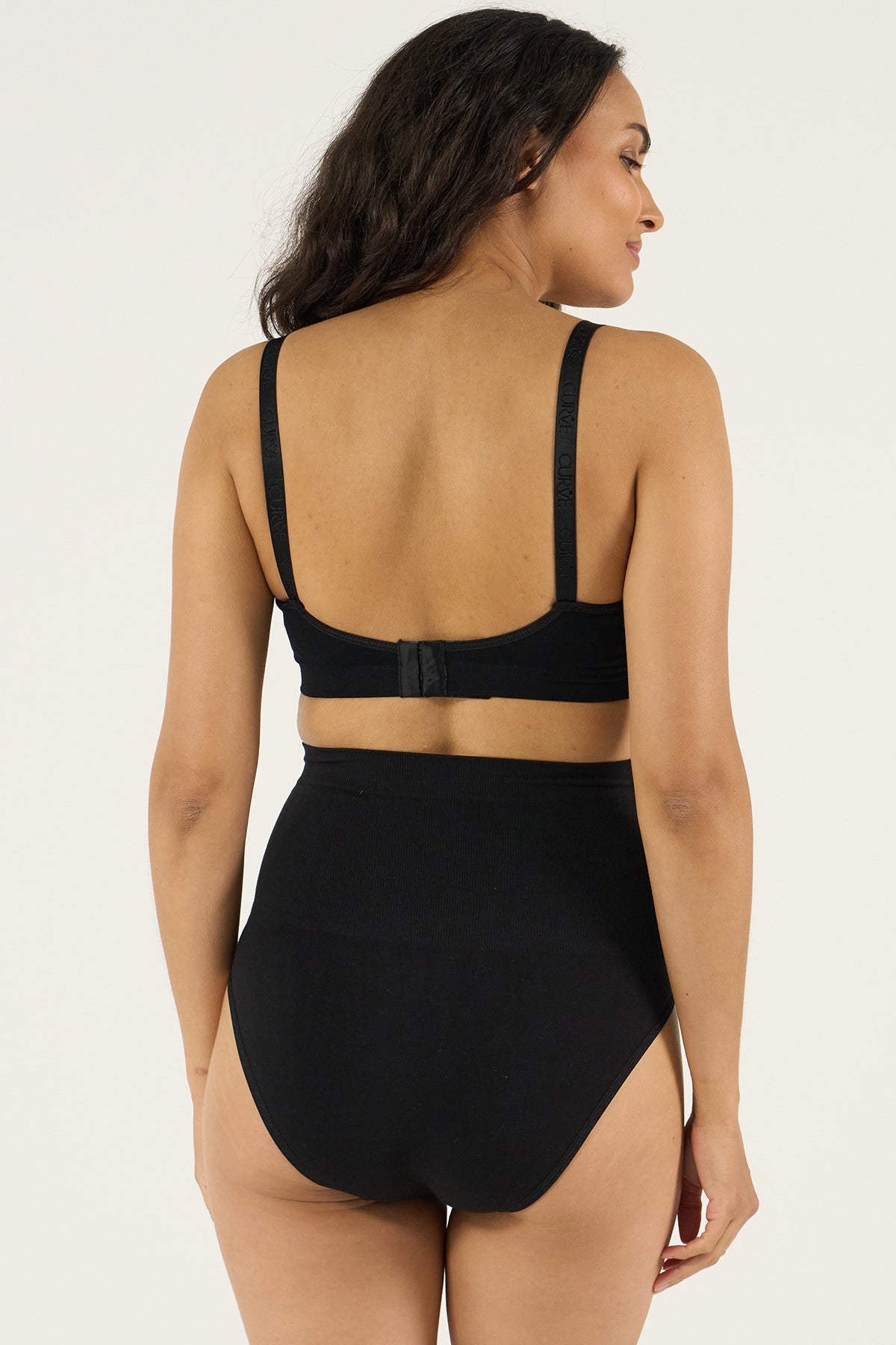 CURVE | Culotte Premaman Nero a Vita Alta
