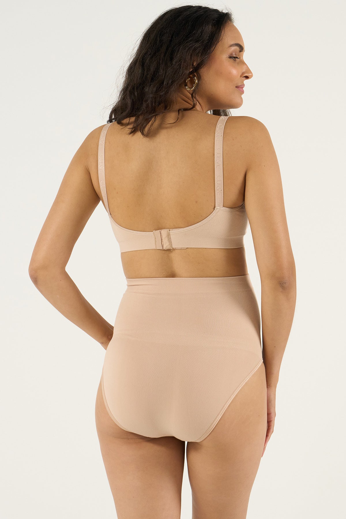 CURVE | Culotte Premaman Beige a Vita Alta