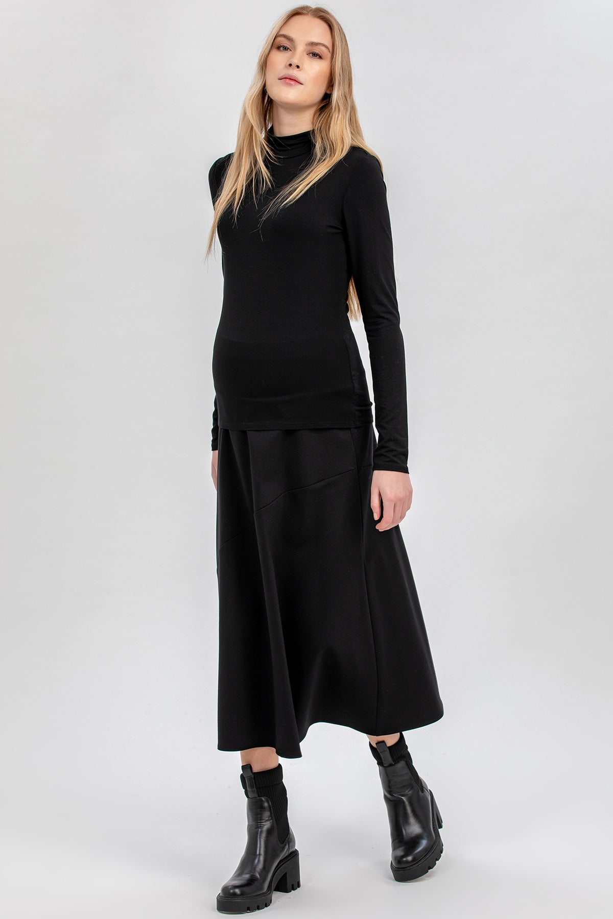 FIAMMETTA | Gonna Midi Premaman in Punto Milano