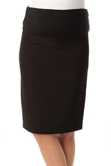 ARIANNA | Black Fitted Maternity Skirt