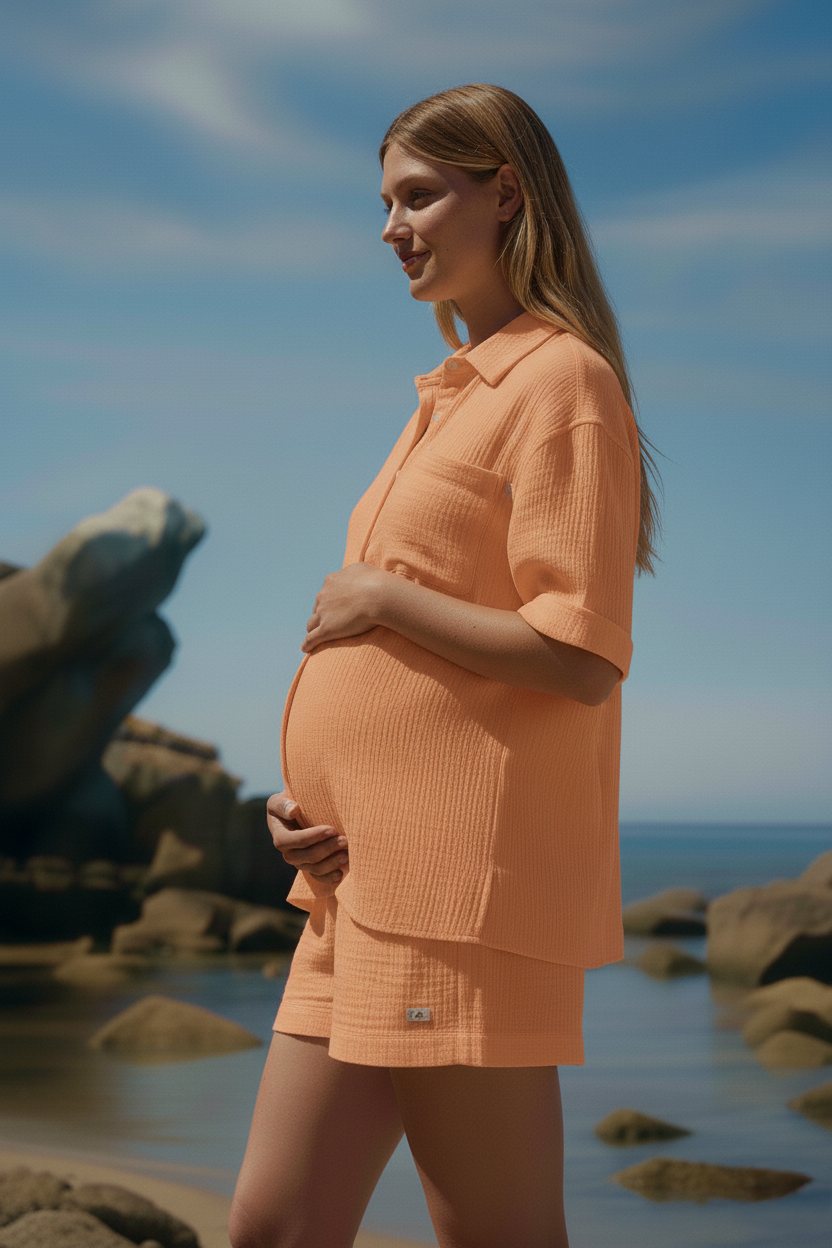 ICE CREAM | Pigiama Premaman e Allattamento Arancione