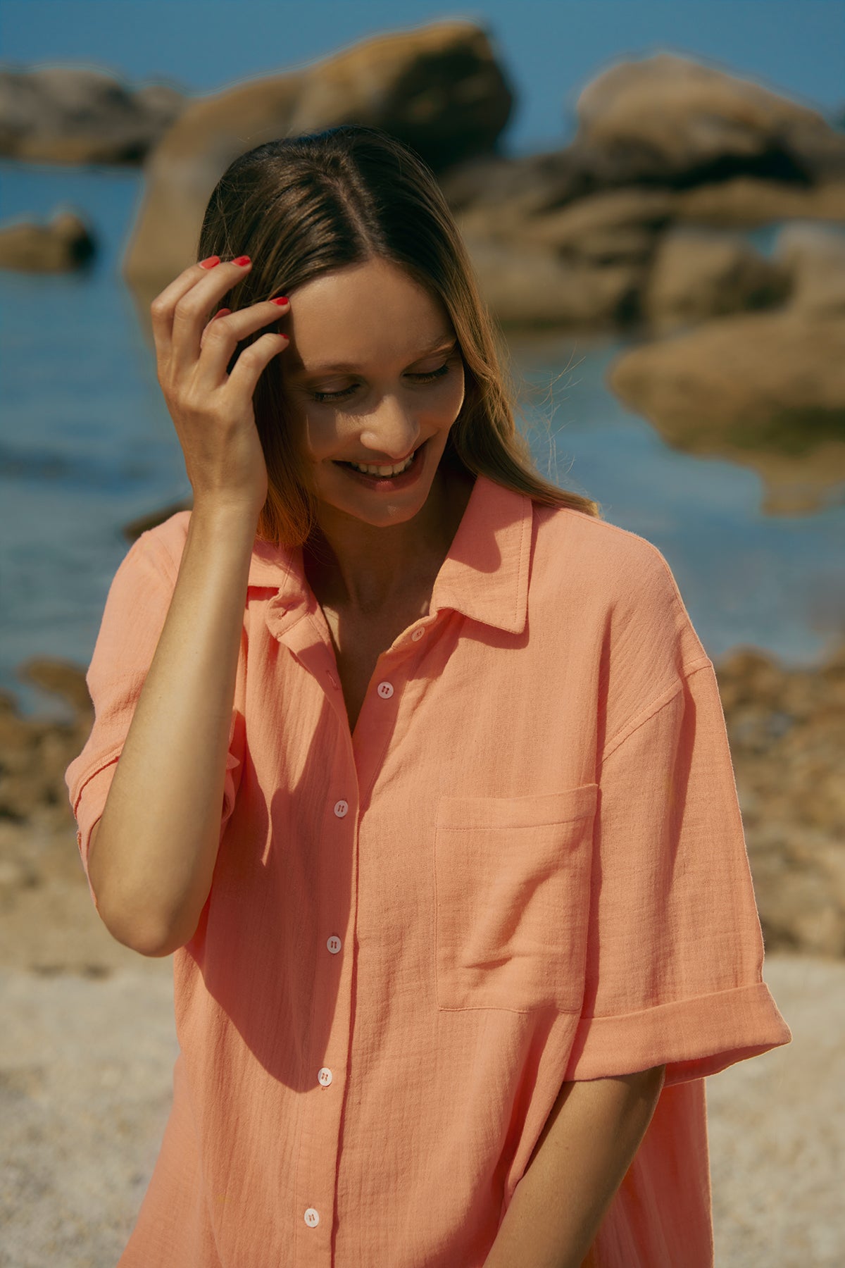 ICE CREAM | Apricot Maternity and Nursing Nightgown