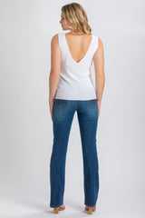 SLIM BOOTCUT WA07 | Jeans Premaman con Gamba Leggermente Svasata