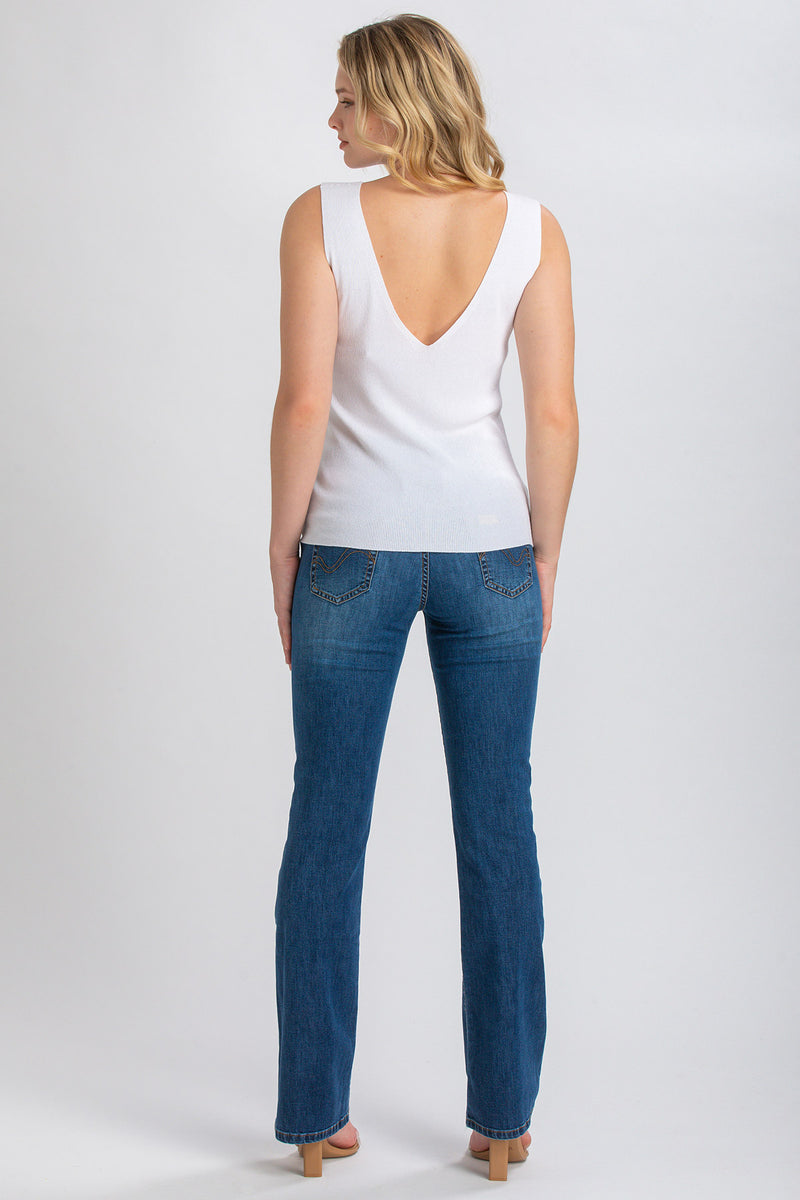SLIM BOOTCUT WA07 | Jeans Premaman con Gamba Leggermente Svasata