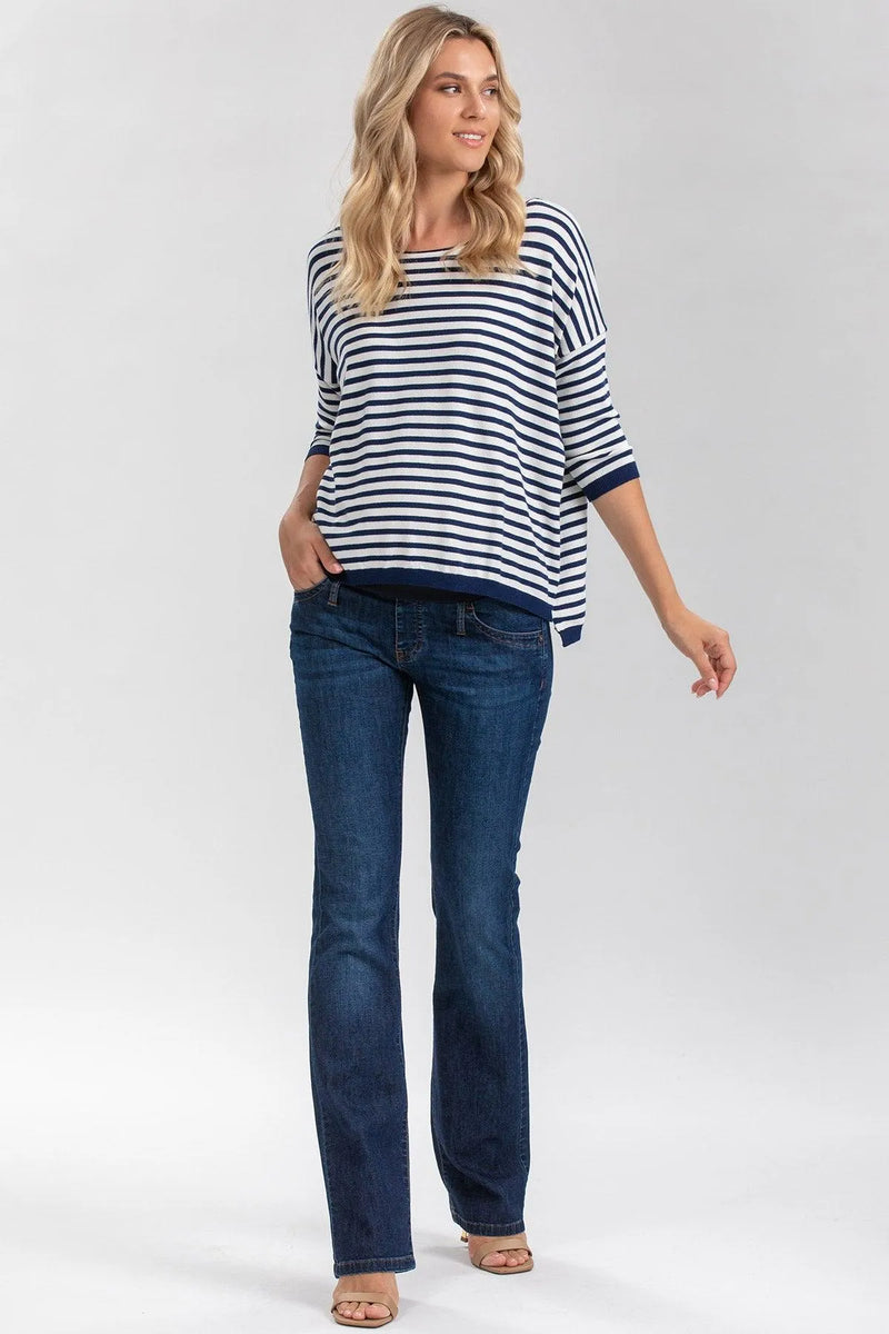 SLIM BOOTCUT WA11 | Jeans Premaman con Gamba Leggermente Svasata