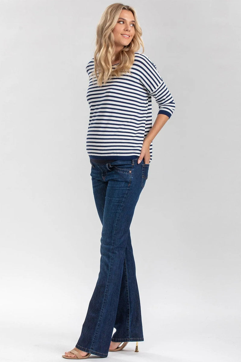 SLIM BOOTCUT WA11 | Jeans Premaman con Gamba Leggermente Svasata