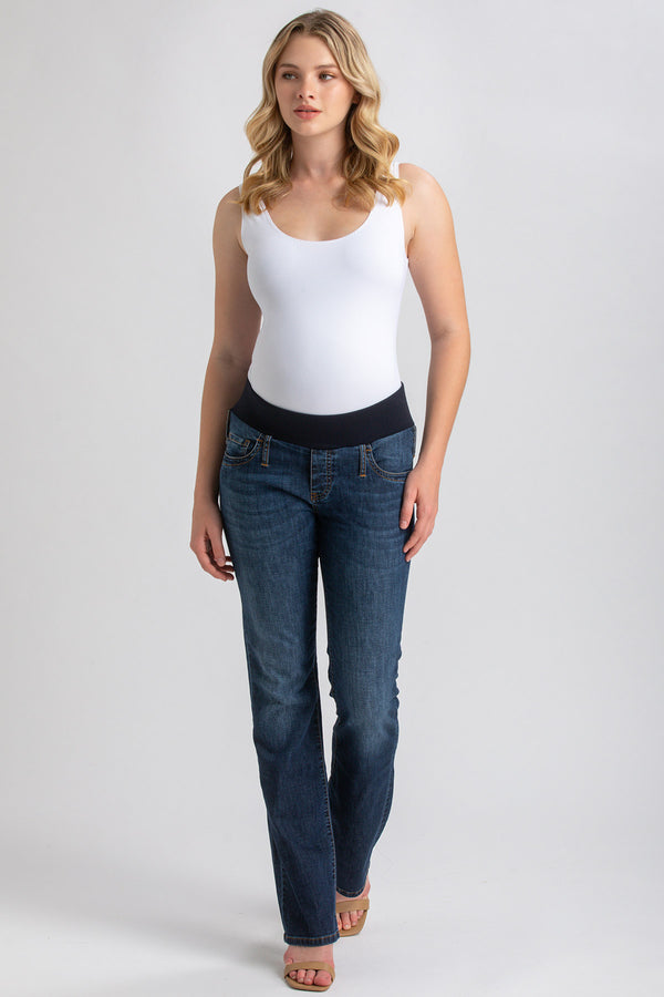 SLIM BOOTCUT WA11 | Jeans Premaman con Gamba Leggermente Svasata