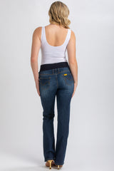 SLIM BOOTCUT WA11 | Jeans Premaman con Gamba Leggermente Svasata