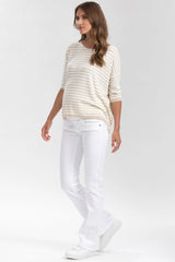 GRADUATED FLARE | Jeans Premaman Svasati Bianchi - Pietro Brunelli