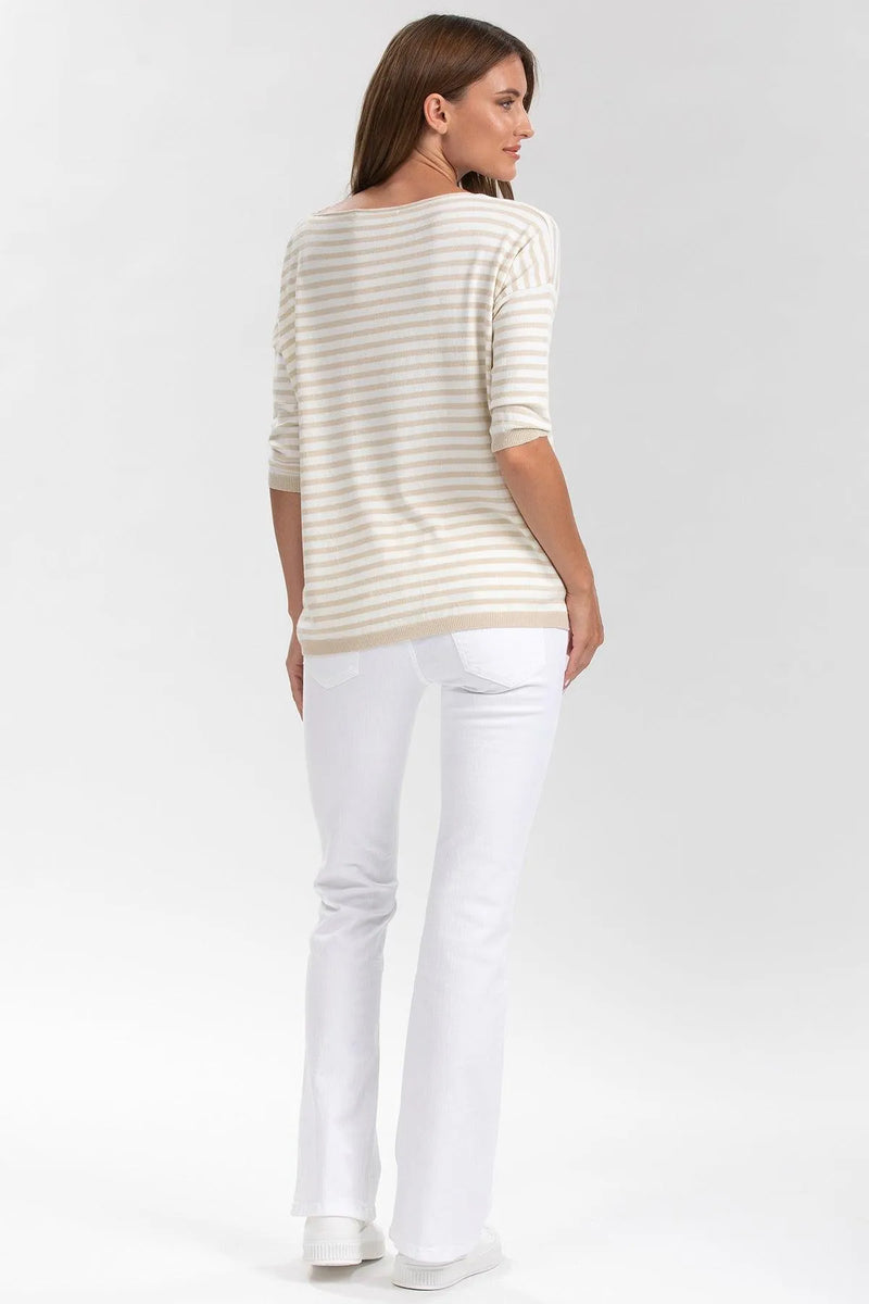GRADUATED FLARE | Jeans Premaman Svasati Bianchi - Pietro Brunelli
