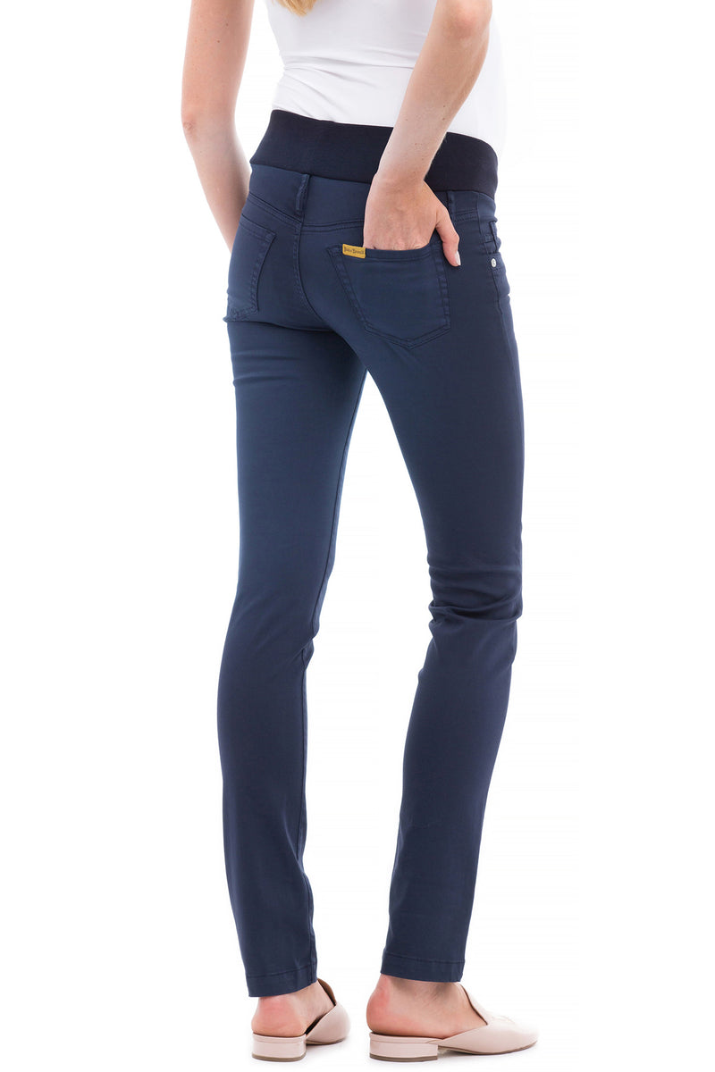 MODERN STRAIGHT | Blue Maternity Jeans in Cotton