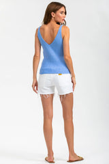 ORIGINAL SHORTS | Pantaloncini Premaman in Denim Bianco - Pietro Brunelli