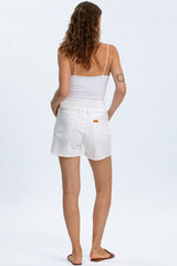 ORIGINAL SHORTS | Pantaloncini Premaman in Denim Bianco