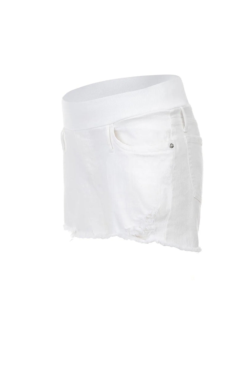 ORIGINAL SHORTS | Pantaloncini Premaman in Denim Bianco - Pietro Brunelli