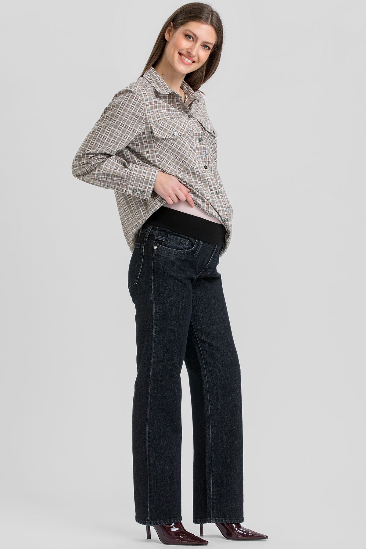 REGULAR STRAIGHT W918 | Прямые джинсы для беременных