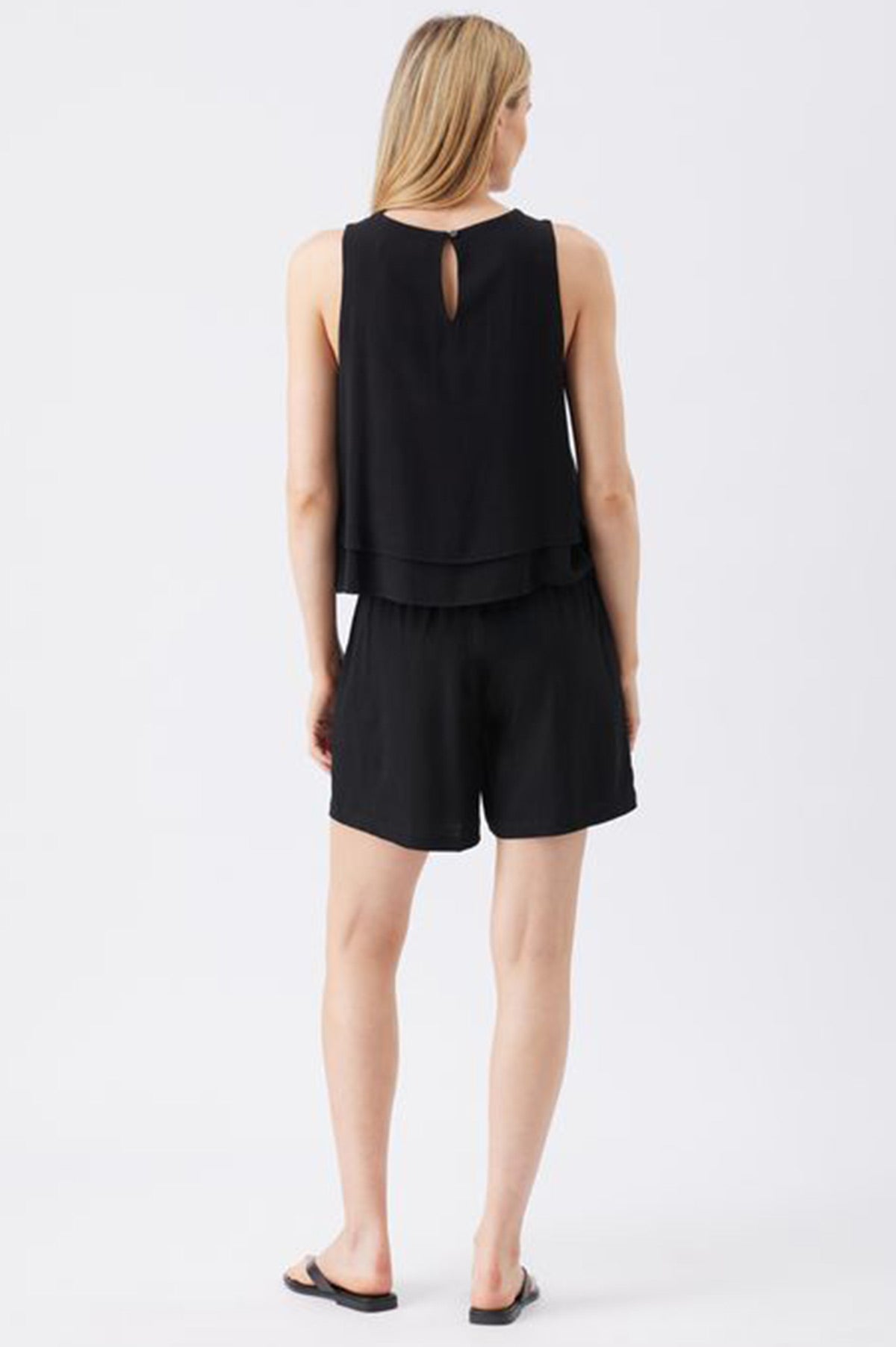 LOIS | Black Sleeveless Maternity & Nursing Top