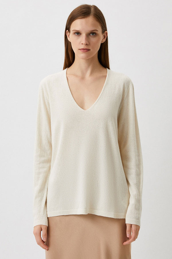 CHAMONIX | White Sweater in Wool and Cashmere