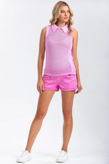 BONNIE MINI SHORTS ROSA | Pantaloncini Premaman in Cotone - Pietro Brunelli