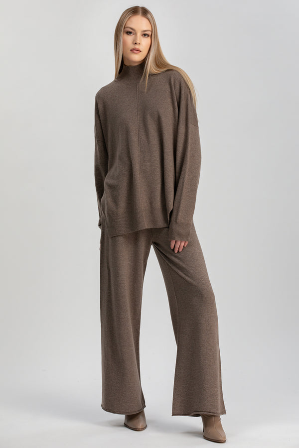 ST. MORITZ | Brown Pants in Wool and Cashmere