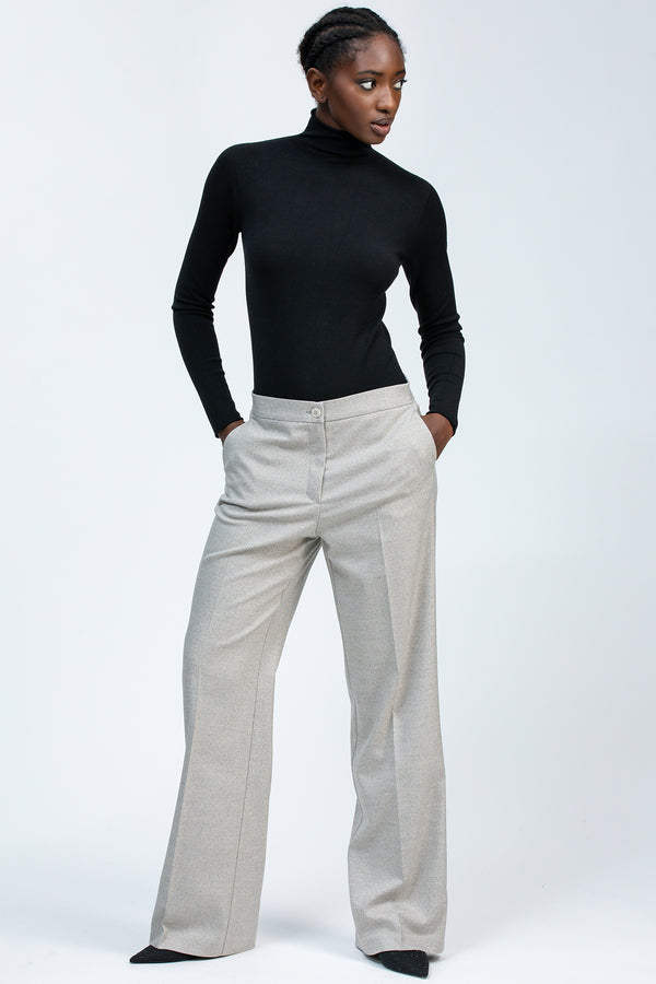 BRADLEY | Grey Trousers in Viscose