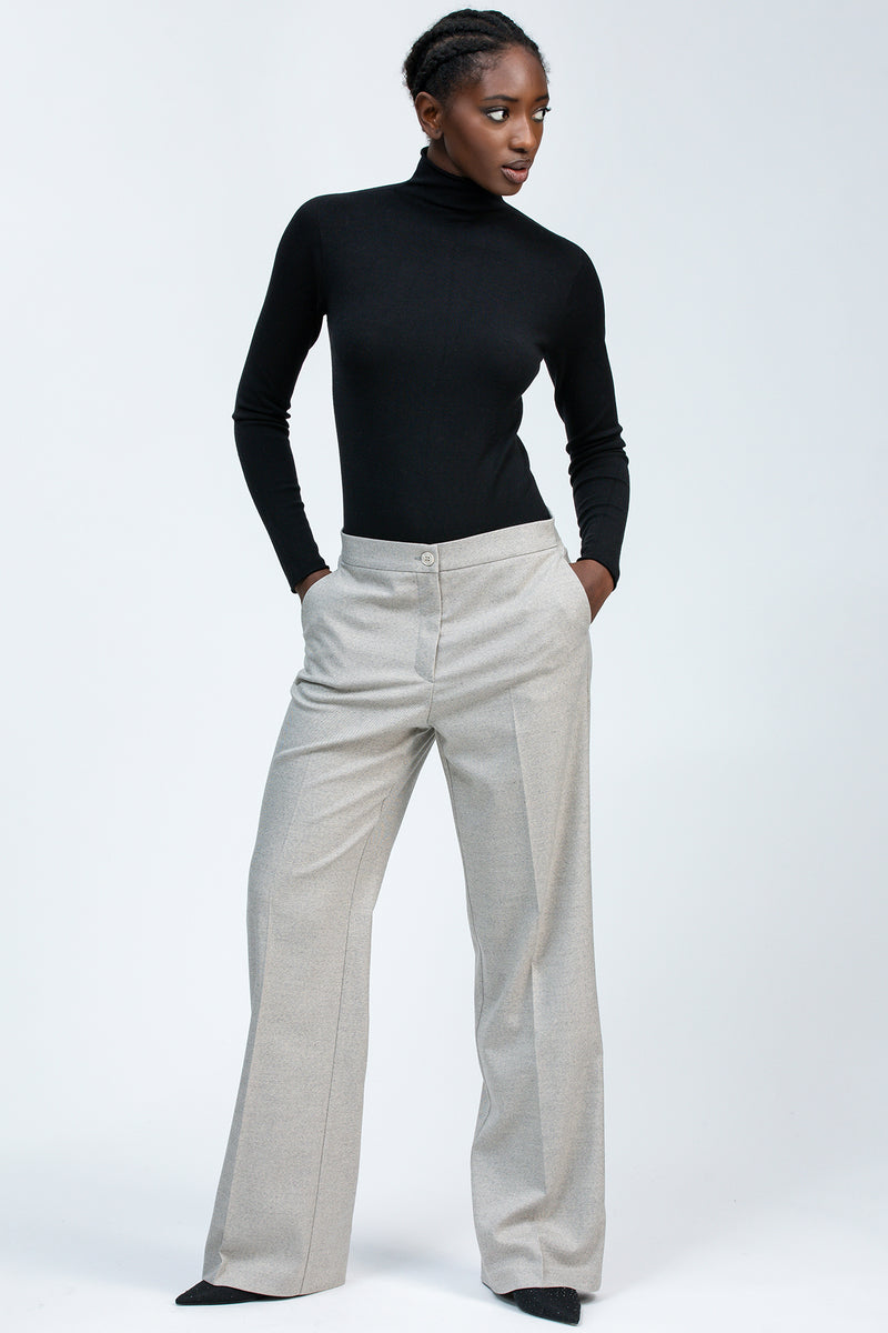 BRADLEY | Grey Trousers in Viscose