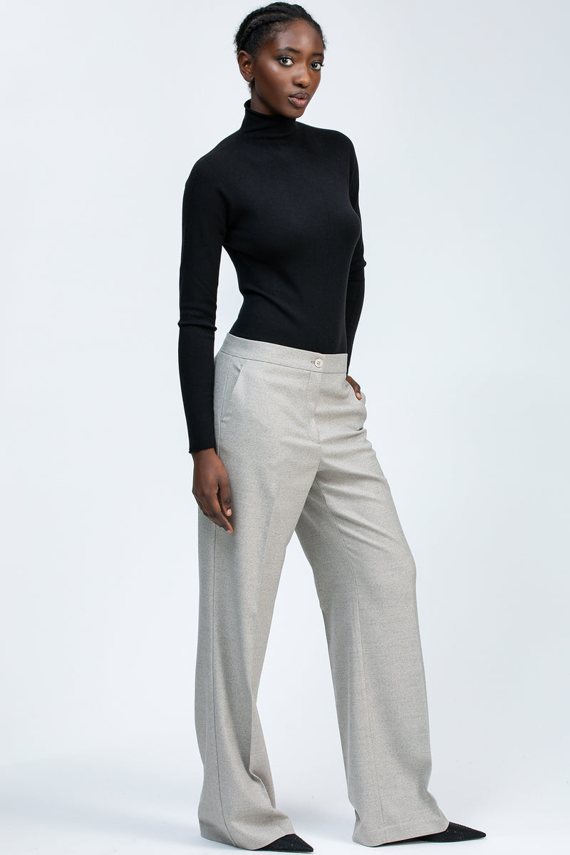BRADLEY | Grey Trousers in Viscose