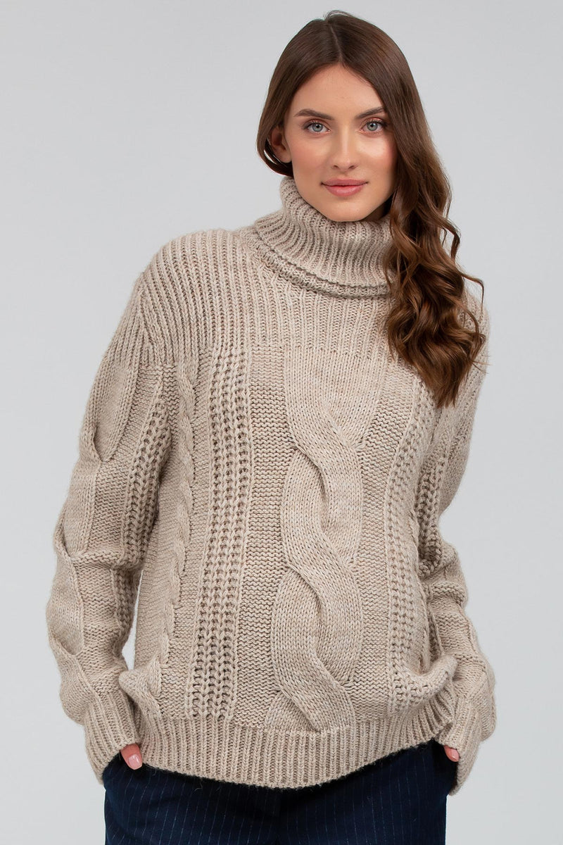 Maglione Premaman Con Trecce