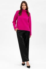 CHAMPOLUC | Maglione Fucsia in Pura Lana Merinos