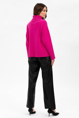 CHAMPOLUC | Maglione Fucsia in Pura Lana Merinos