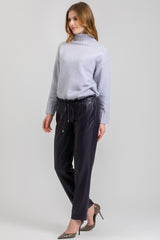 CERVINIA | Maglione Azzurra in Pura Lana Merinos e Cachemire