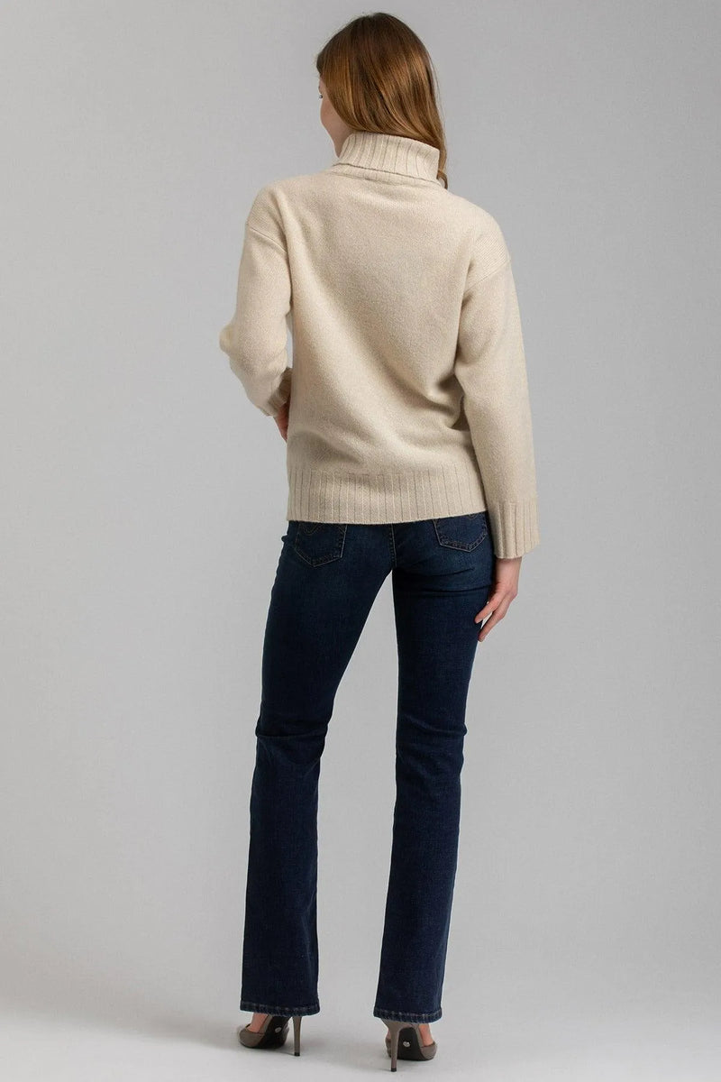 SLIM BOOTCUT WB51 | Jeans Premaman Blu Scuro con Gamba Leggermente Svasata - Pietro Brunelli