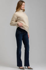 SLIM BOOTCUT WB51 | Jeans Premaman Blu Scuro con Gamba Leggermente Svasata - Pietro Brunelli