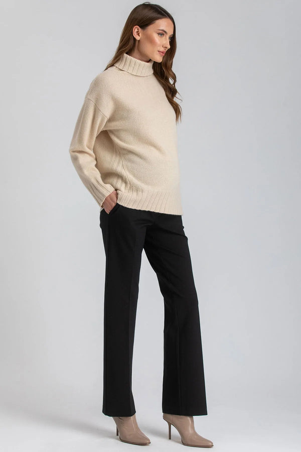 COMFY LEO | Pantaloni Premaman in Punto Milano a Gamba Dritta