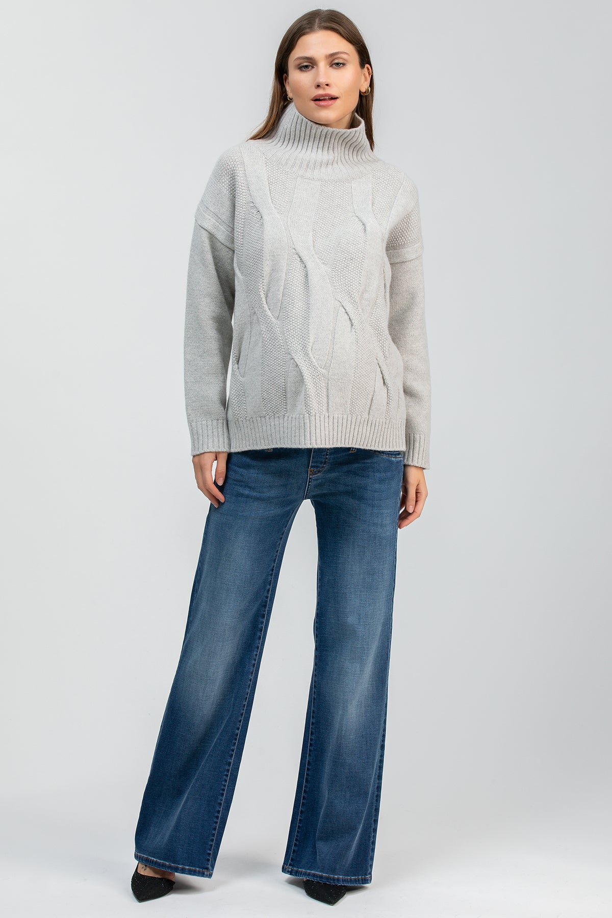WIDE LEG WH18 | Jeans Premaman a Gamba Larga