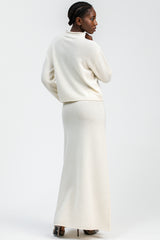 CORTINA | White Sweater in Supreme Wool and Cashmere